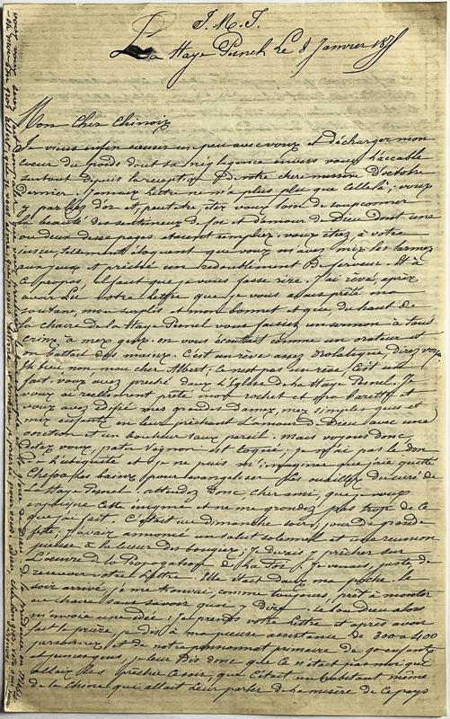 18780108 Père Vignon à Albert 01.jpg